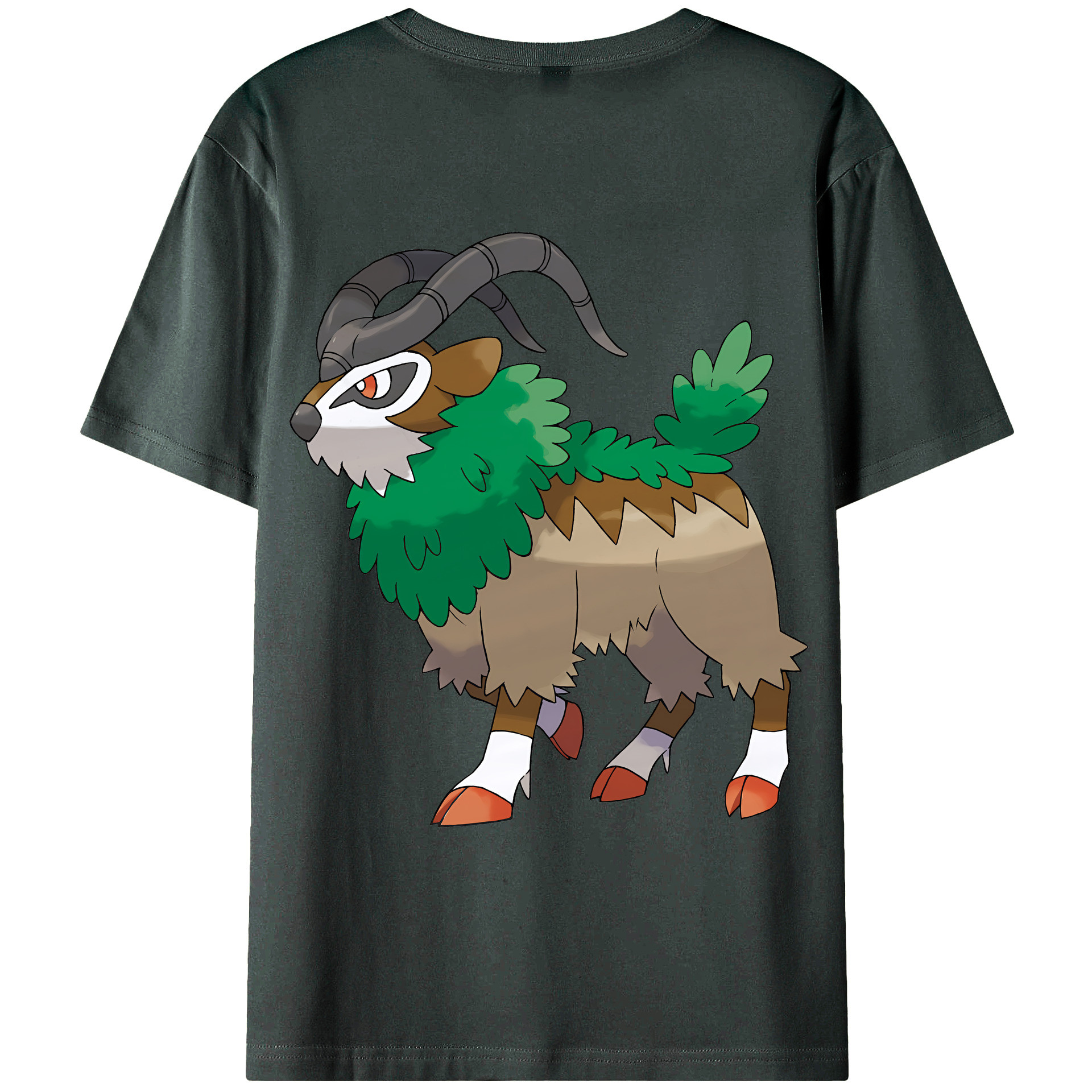 （画像用） ポケットモンスター Pokémon 綿100％ メンズ半袖Tシャツ（バックプリント） 通気性